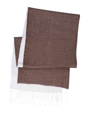 Simply Natural Alpaca-wool Double Face Reversible Scarf - Brown