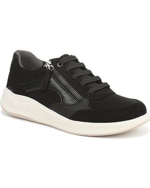 LifeStride Teamplayer Washable Round Toe Slip On Sneakers - Black
