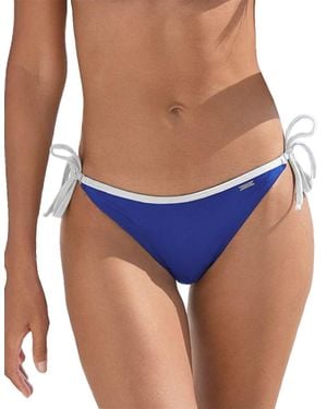 Lascana Striped Cheeky Bikini Swimsuit Bottom - Blue