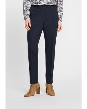 Olsen Lisa Fit Straight Leg Pull-on Pant - Blue
