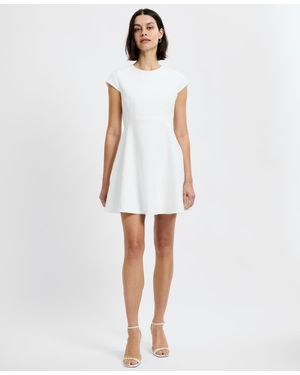 French Connection Whisper Cap-sleeve Mini Dress - White