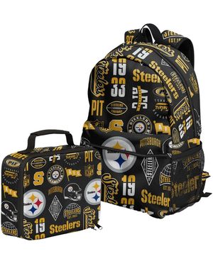 Outerstuff Pittsburgh Steelers Backpack And Lunchbox Set - Black