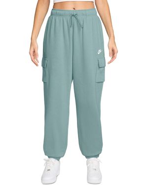 Nike Sportswear Club Fleece Mid-rise Oversized Cargo Sweatpants - Blue
