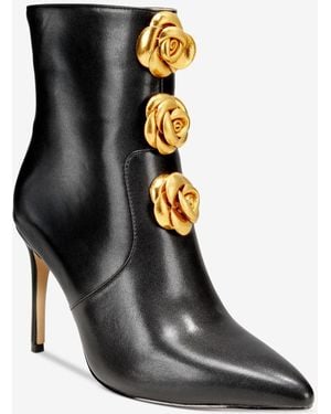 THINGS II COME Brandy Luxurious Pointed-toe Dress Booties - Black