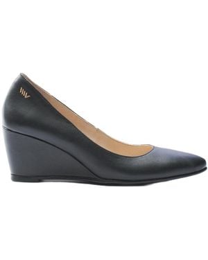 VISCATA Verona Leather Wedges - Blue