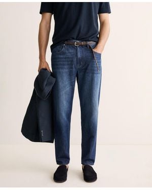 Mango Cotton Regular-fit Jeans - Blue