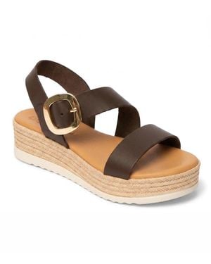 Menina Step Liena Flat Sandal - Metallic