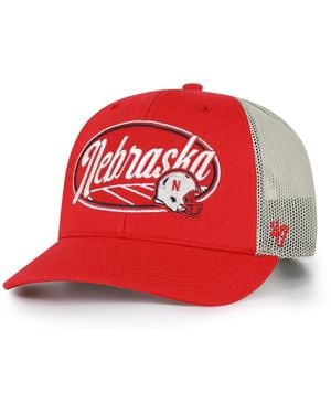 '47 And Nebraska Huskers Enfield Adjustable Trucker Hat - Red