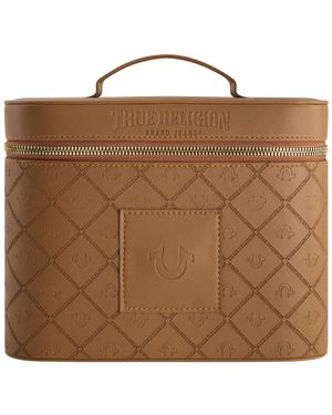 TRUE RELIGION Large Cosmetic Case - Brown