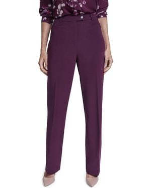 Calvin Klein Modern Fit High-rise Straight Pants - Purple