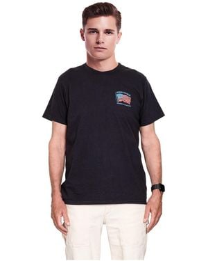 Level 7 American Heritage Collection Workwear Flag T-shirt - Blue