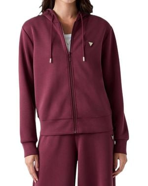 Guess Olympe Full-zip Hoodie - Red