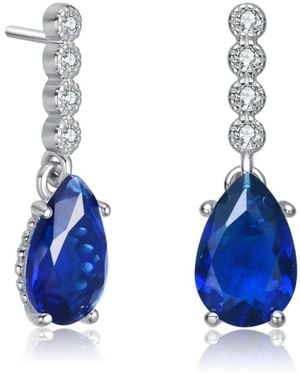 Genevive Jewelry Sterling Silver - Blue