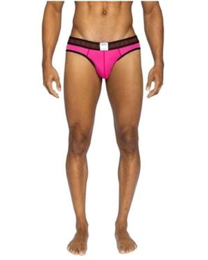 Bike Athletic Mesh Brief - Red