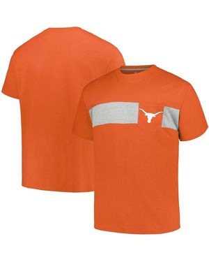 Profile Texas Texas Longhorns Big Tall Color Stripe T-shirt - Orange