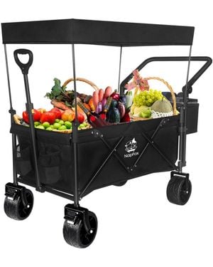 Mountaintop Collapsible Wagon 140l Foldable Cart - Black