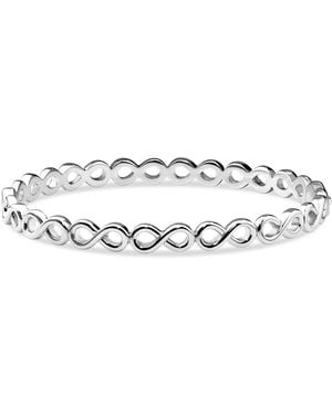 DEVATA Infinity Bangle Bracelet - Metallic