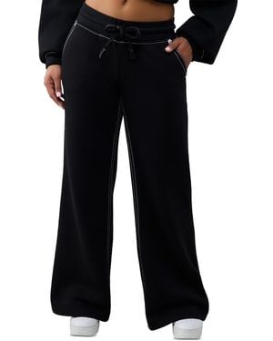 TRUE RELIGION Mid-rise Wide-leg Sweatpants - Black