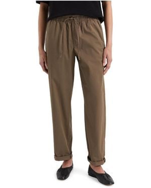 Pact Organic Cotton Peached Twill Pull-on Pant - Natural