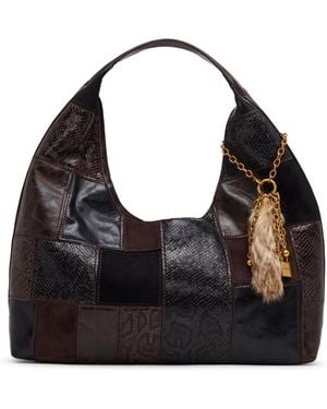 Steve Madden Aurra Large Shoulder Handbag - Black