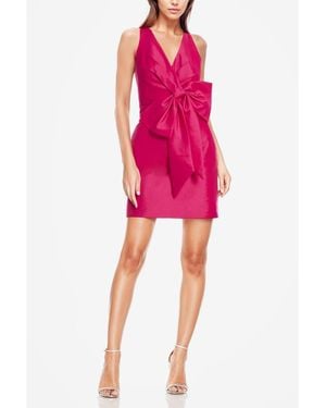 ONE33 SOCIAL The Amira | Red Bow Mini Cocktail Dress - Pink