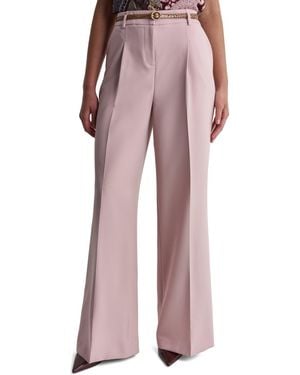 BCBGMAXAZRIA Pleated Wide-leg Pants - Pink