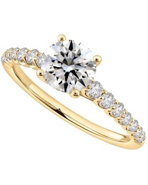Macy's Certified Lab-grown Diamond Solitaire Plus Ring (1-1/3 Ct. T.w. - Metallic