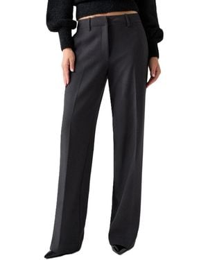 Guess Joandra Wide-leg Relaxed Dress Pants - Black