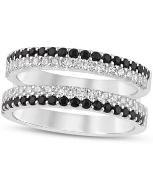 Macy's Black & White Diamond Guard Ring (1 Ct. T.w. - Metallic