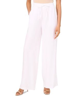 Parker The Rebecca Drawstring Wide-leg Pants - White