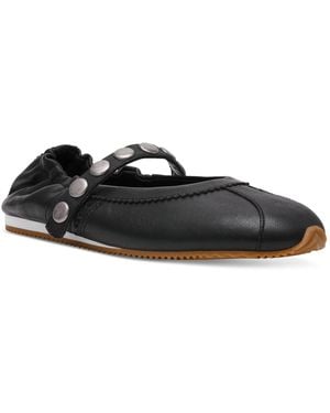 Steve Madden Anaya-st Studded Mary-jane Ballet Flats - Black