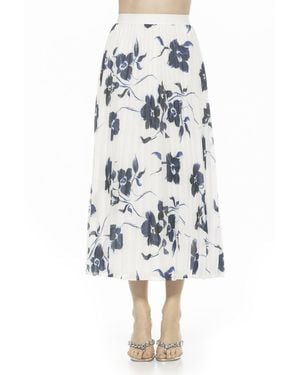Alexia Admor Kesia Midi Pleated Skirt - White