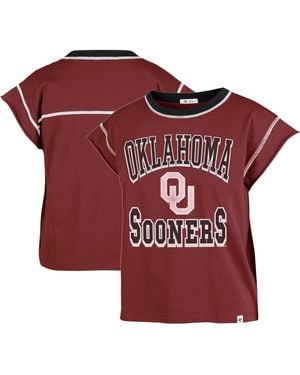 '47 Oklahoma Sooners Sound Up Maya Cutoff T-shirt - Red