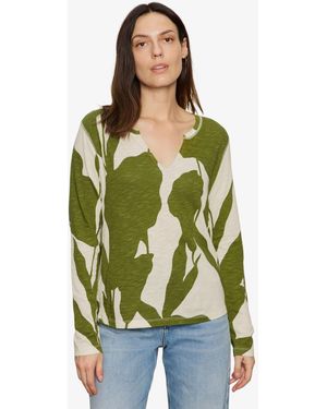 Sanctuary Perfect Notch Long-sleeve Top - Green