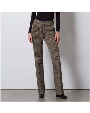 Etcetera E3 By Check Jacquard Pants Lattice - Gray