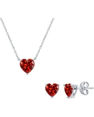 Simona Sterling Silver - Red