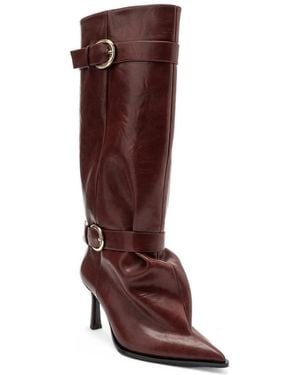 Prologue Shoes Marcella Stiletto Knee High Boot - Brown