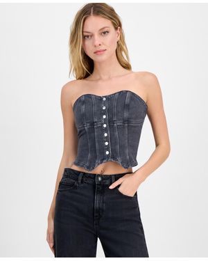 Guess Cecile Bustier Top - Blue