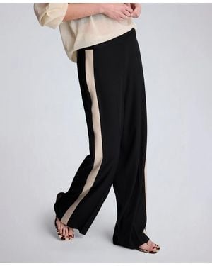 Kenneth Cole High Rise Side Stripe Pants - Black