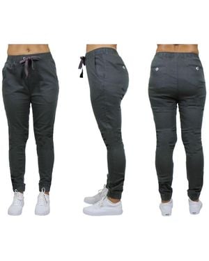 Galaxy By Harvic Basic Stretch Twill sweatpants - Gray
