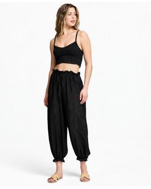 And Now This Embroidered Balloon Pants - Black