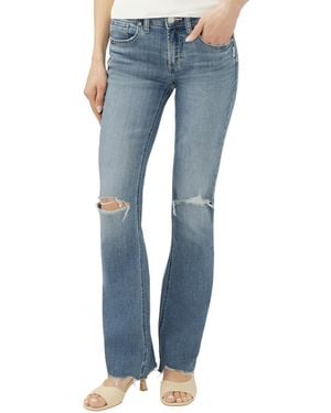 Silver Jeans Co. Suki Mid-rise Slim Bootcut Jeans - Blue