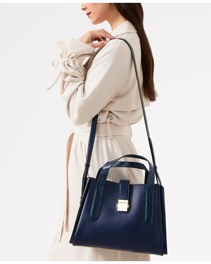 Radley Sloane Street Leather Zip Top Grab Bag - Blue