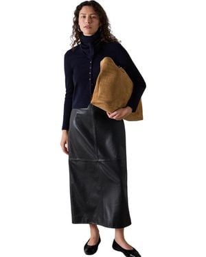 Whistles Crew Neck Scarf Cardigan - Black