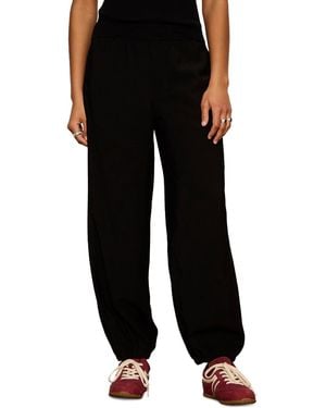 Sanctuary Petite Micro Wide-leg Balloon Pants - Black