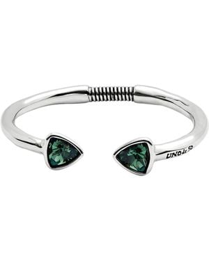 Uno De 50 Plated Bangle Bracelet - White