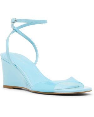 Madden Girl Lainey Two-piece Wedge Sandals - Blue