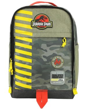 Jurassic Park 16" Tan & Camo Backpack - Green