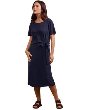 Celtic & Co. Celtic And Co. Knot Detail Jersey Dress - Blue