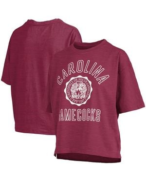 Pressbox South Carolina Gamecocks Motley Crew Bishop Waist Length Oversized Slub T-shirt - Red